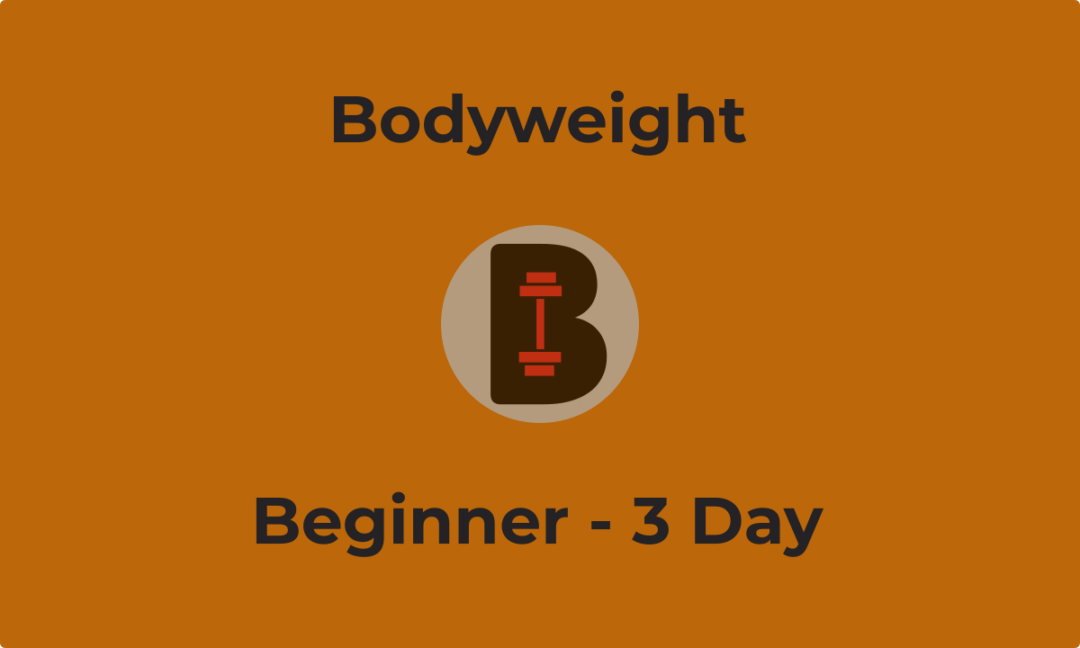 Bodyweight Beginner – 3 Day