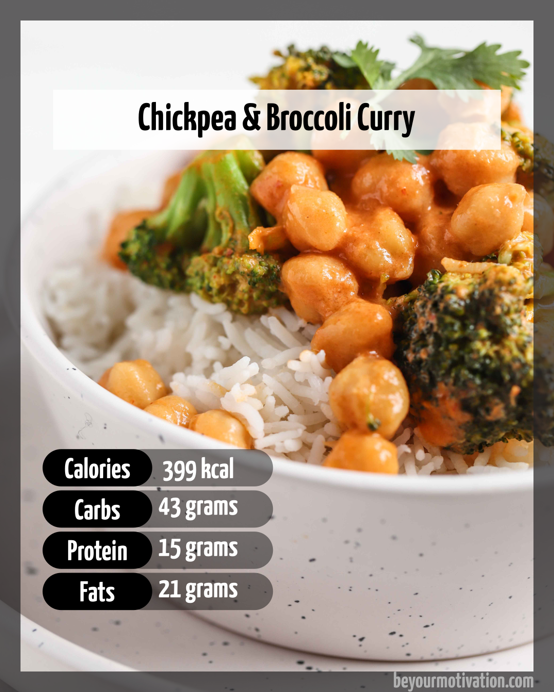 Chickpea and Broccoli curry recipe