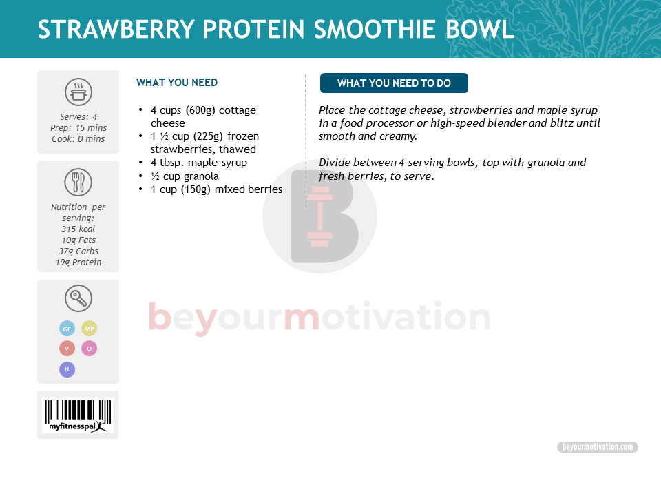 Protein smoothie bowl 