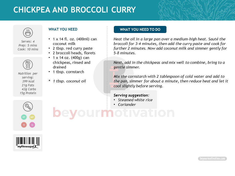 Chickpea and Broccoli Curry recipe