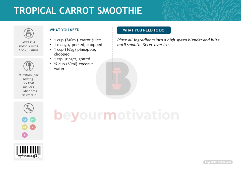 Tropical Carrot Smoothie recipe