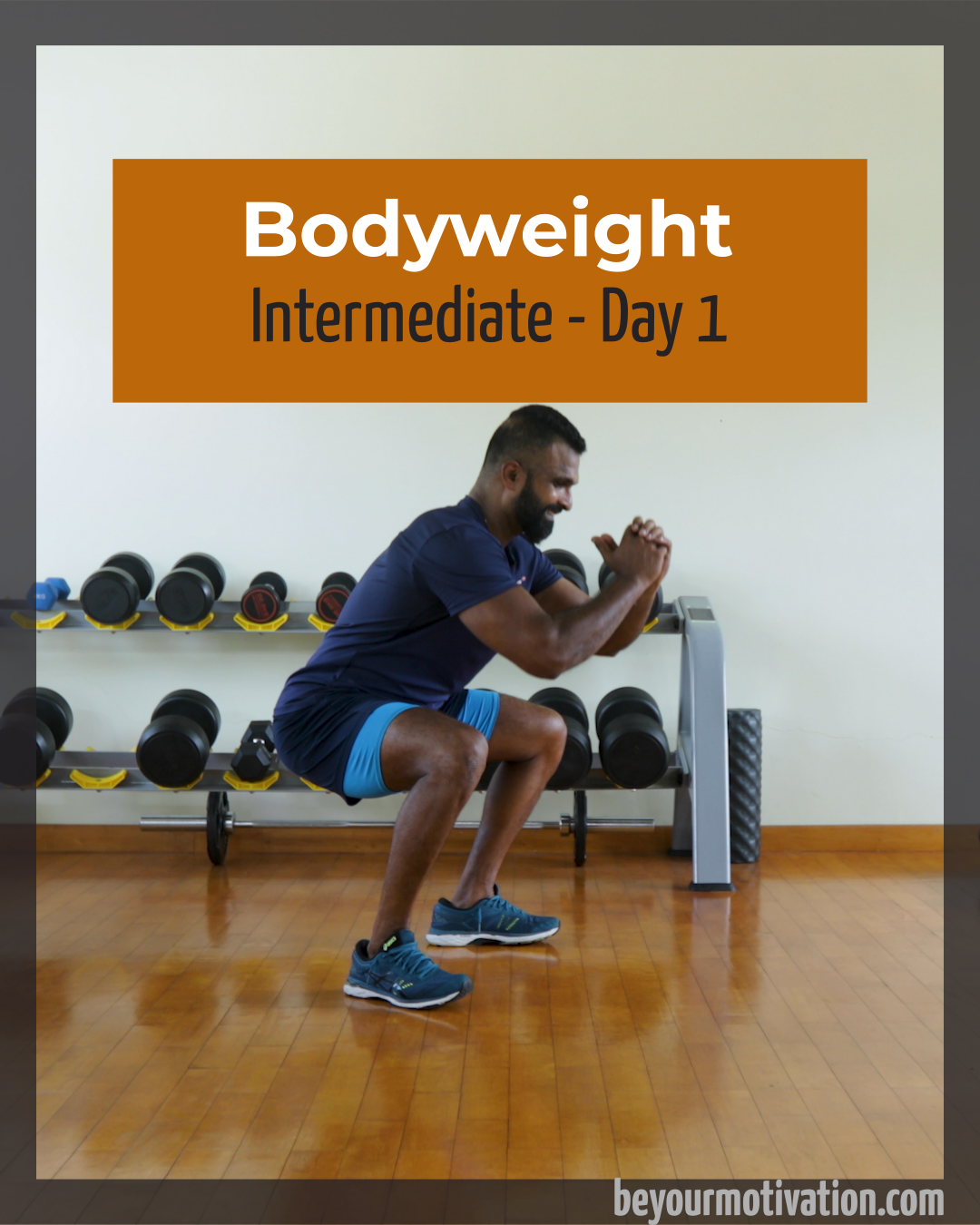 Bodyweight intermediate workout day 1