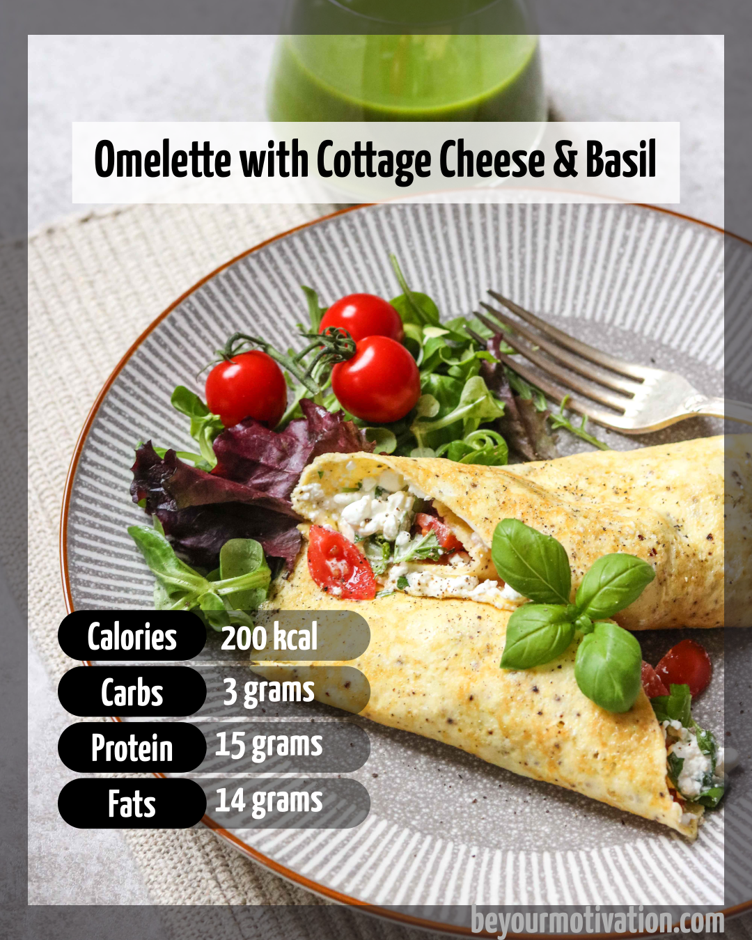 omelette with cottage cheese recipe