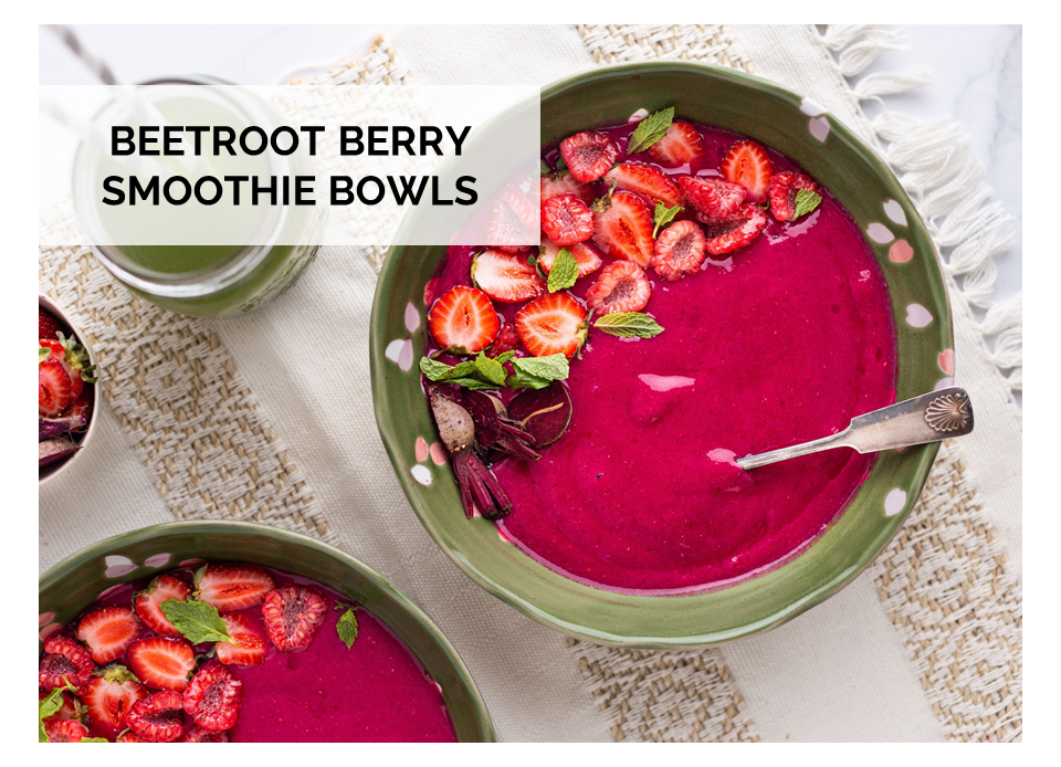 Beetroot smoothie bowl