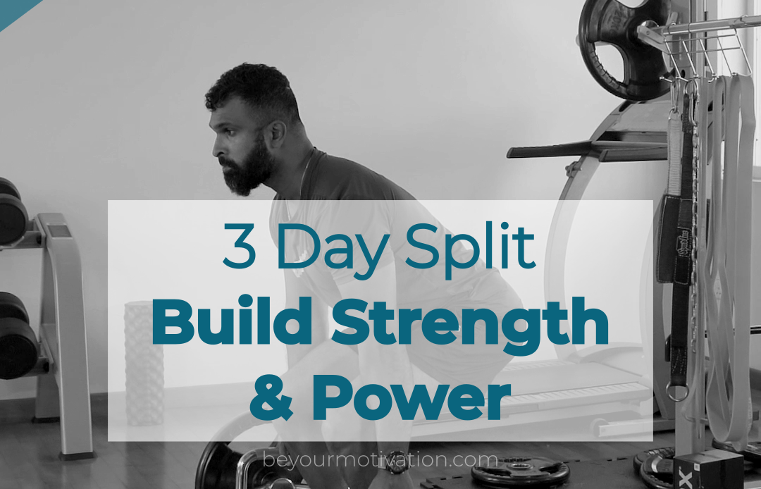 Strength and power 3 day split workout cover